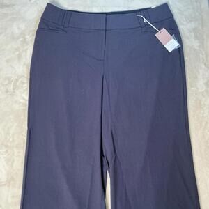 Lane Bryant The Allie Wide Leg Stretch‎ Pants Women's Size 22 R Navy Blue NWT